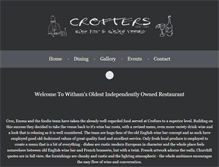 Tablet Screenshot of crofterswinebar.co.uk